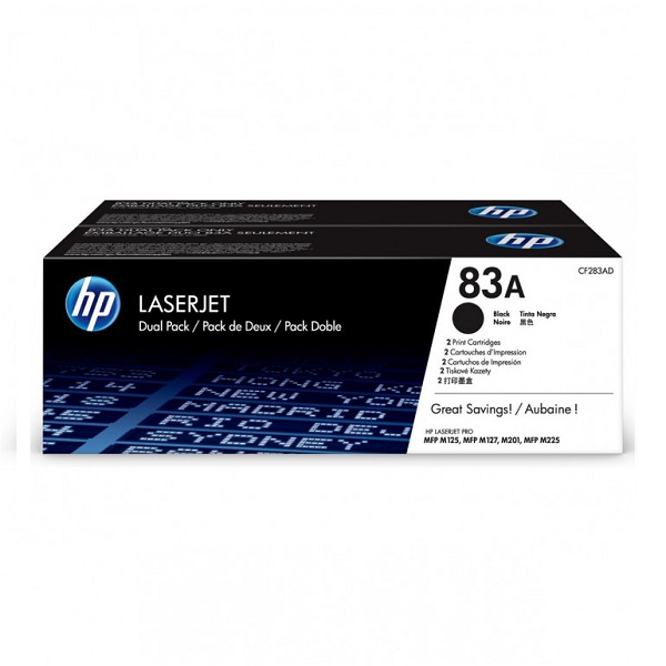 HP CF283AD 83A original crni toner 2/1 pack HP CF283AD 83A original crni toner 2/1 pack