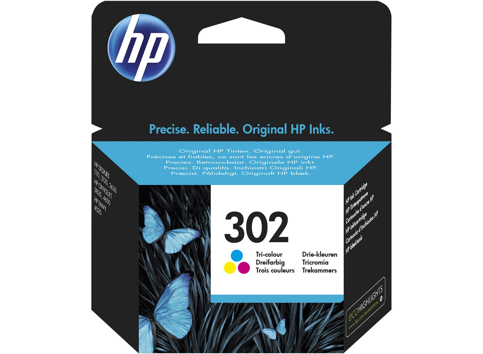 HP F6U65AE No.302 original kolor tinta HP F6U65AE No.302 original kolor tinta