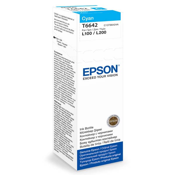 Epson T6642 tinta cyan (plava) L100/110/200/210/300/355/550 Epson T6642 tinta cyan (plava) L100/110/200/210/300/355/550