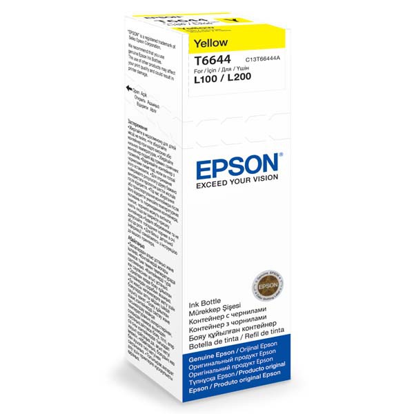 Epson T6644 tinta yellow (žuta) L100/110/200/210/300/355/550 Epson T6644 tinta yellow (žuta) L100/110/200/210/300/355/550