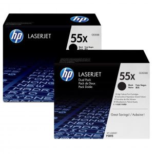 HP CE255XD 55X original crni toner 2-pack