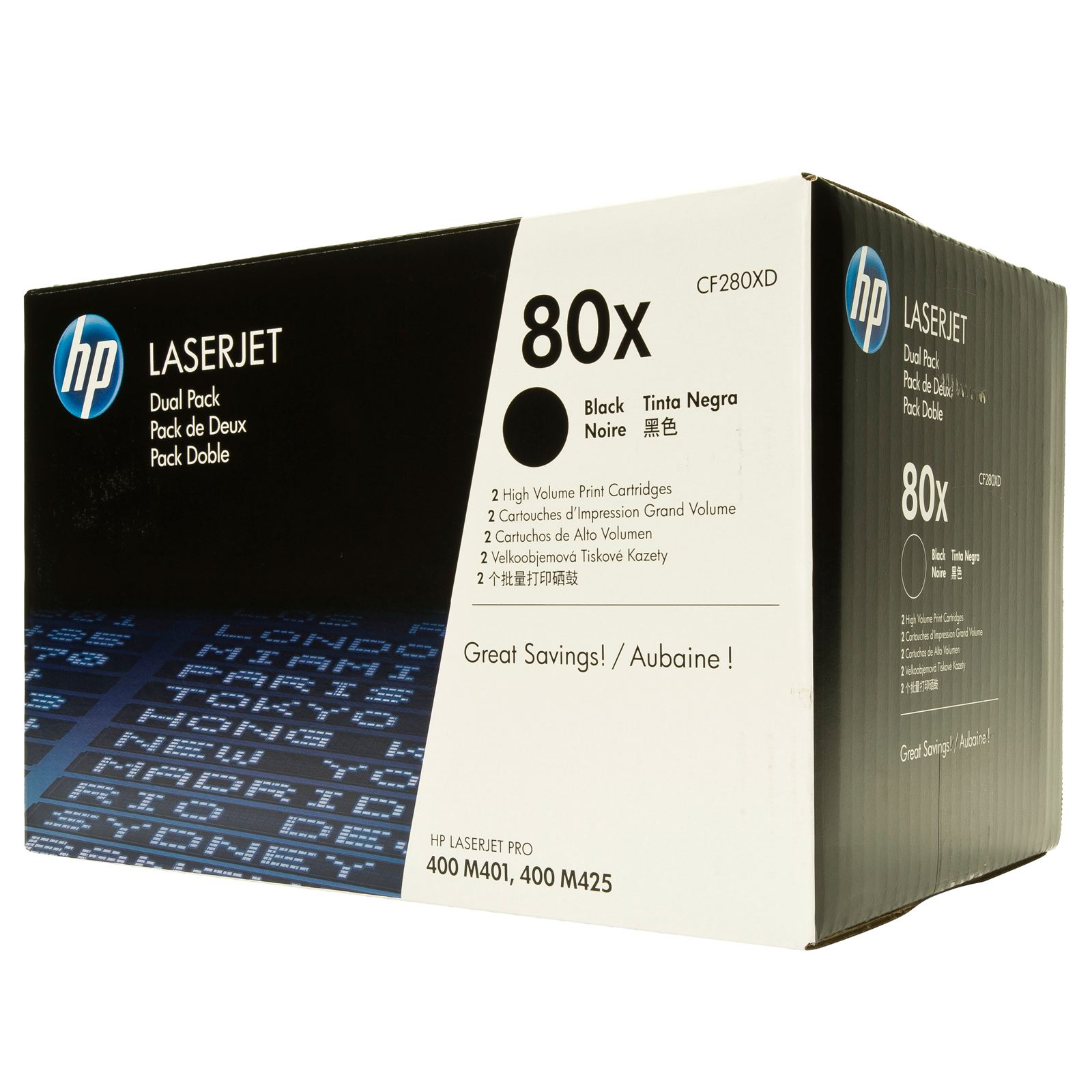 HP CF280X 80X original crni toner 2-pack HP CF280X 80X original crni toner 2-pack