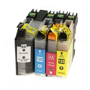 Brother LC127XL-BK/LC125XL-CMY zamjenske tinte komplet