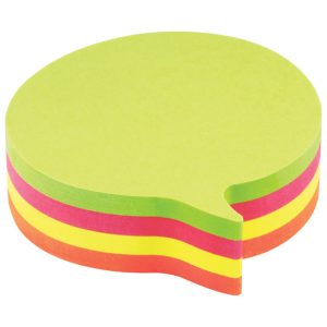 Blok samoljepljiv oblik Oblak 200L Global Notes 5836-39 neon sortirano blister