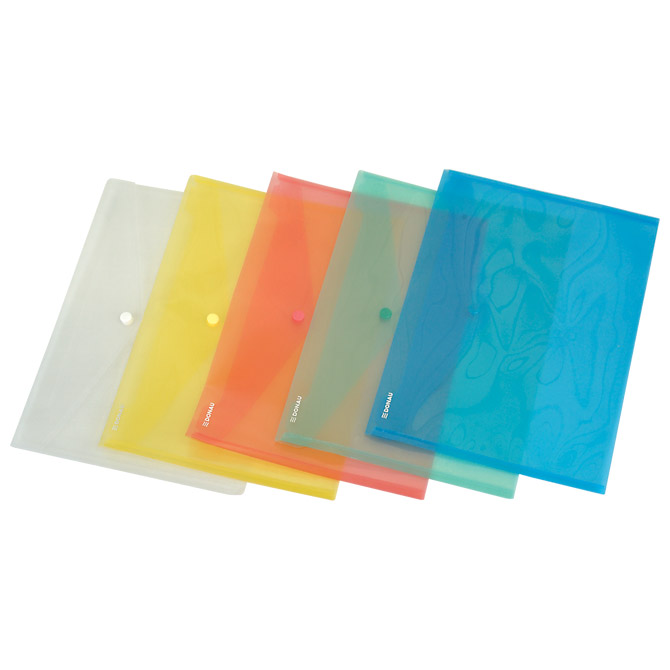 Kuverte s gumbom A4 pp Donau 8544001PL-04 prozirne crvene Kuverte s gumbom A4 pp Donau 8544001PL-04 prozirne crvene
