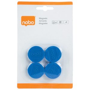 Magnet fi-30 mm pk4 Nobo 1901450 plavi blister