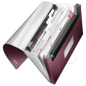 Mapa za kućni budžet 6 pregrada s gumicom pp Style Leitz 39570028 bordo