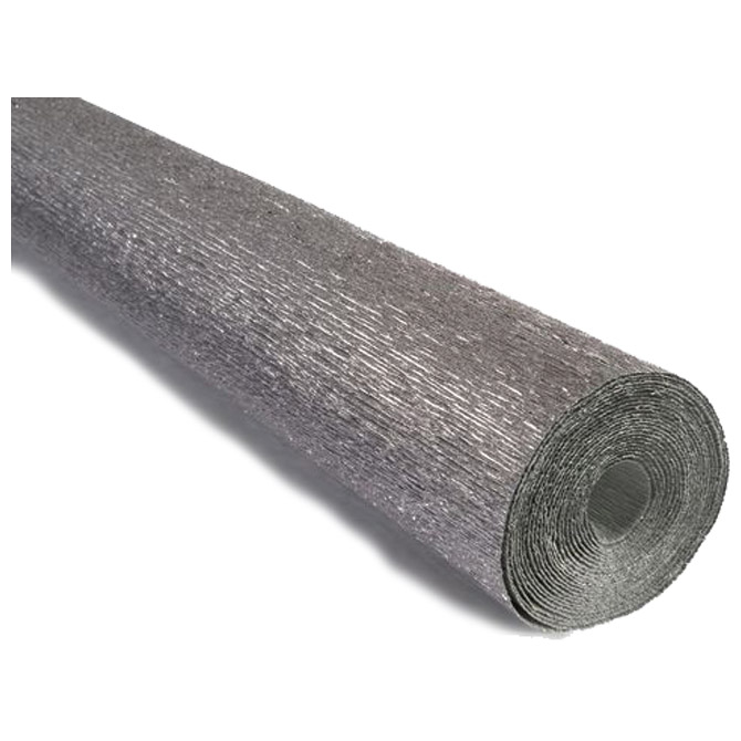 000000168.jpg Papir krep 180g 50x250cm Cartotecnica Rossi 802 metalik srebrni - Slika 1
