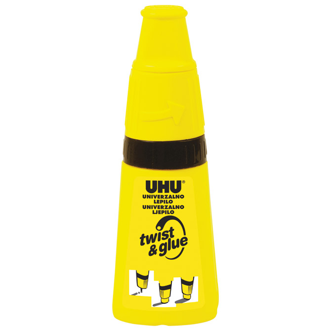 Ljepilo univerzalno 35ml Twist&Glue UHU.39625 crno Ljepilo univerzalno 35ml Twist&Glue UHU.39625 crno
