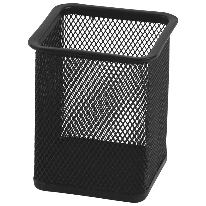 Čaša za olovke metalna žica četvrtasta 8x8x9,8cm Fornax crna Čaša za olovke metalna žica četvrtasta 8x8x9,8cm Fornax crna