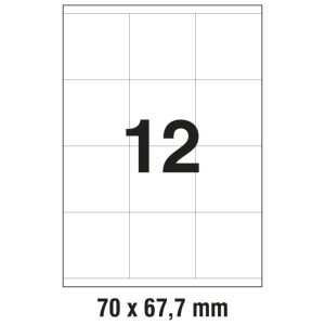 Etikete ILK 70x67,7 mm pk100L Zweckform 3661
