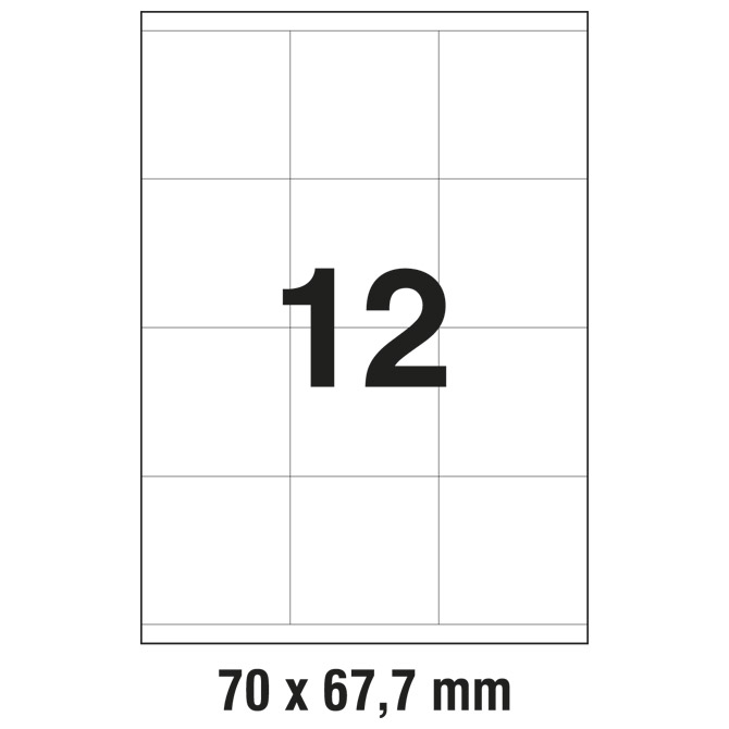 Etikete ILK 70x67,7 mm pk100L Zweckform 3661 Etikete ILK 70x67,7 mm pk100L Zweckform 3661