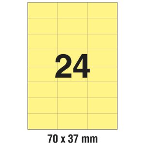 Etikete ILK 70x37 mm pk100L Zweckform 3451 žute