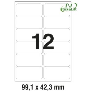 Etikete ILK 99,1x42,3 mm odljepljive pk25L Zweckform L4743REV-25
