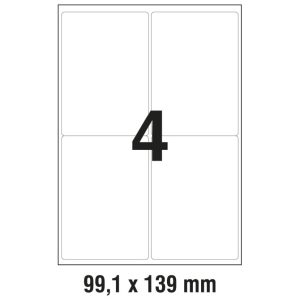Etikete LK 99,1x139mm odljepljive polyester pk20L Zweckform L4774REV-20 bijele