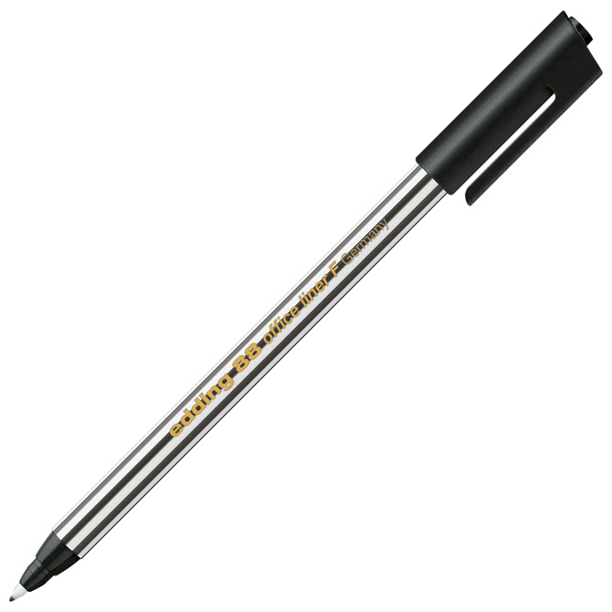 000000851.jpg Flomaster liner uredski F 0,6mm Edding 88 crni - Slika 1