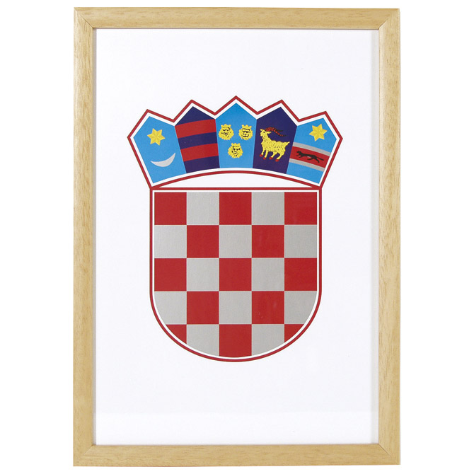 000000883.jpg Grb RH 35x50cm uokvir drvo Art - Slika 1