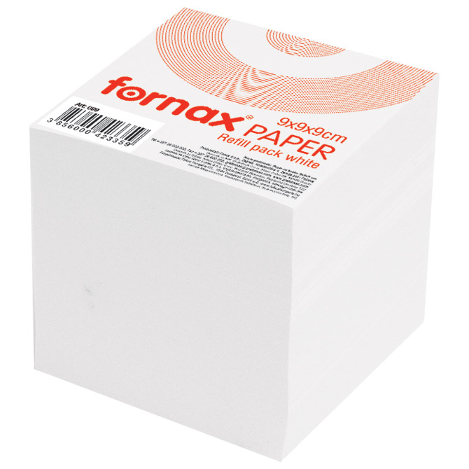 000000884.jpg Papir za kocku 9x9x9cm Fornax bijeli - Slika 1