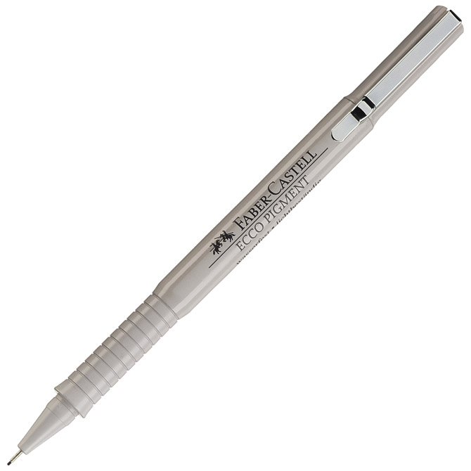 000001260.jpg Flomaster za tehničko crtanje 0,7mm Ecco Pigment Faber-Castell 166799 crni - Slika 1