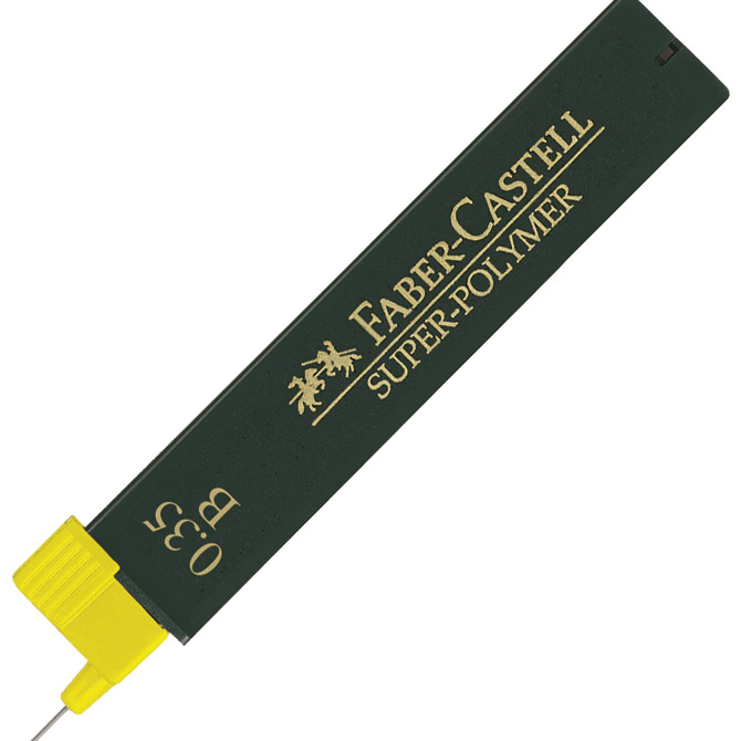 000001306.jpg Mine 0,3mm B super polymer 1tuba Faber-Castell 9063 - Slika 1