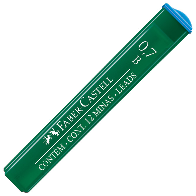 000001317.jpg Mine 0,7mm B polymer 1tuba Faber-Castell 9127 - Slika 1