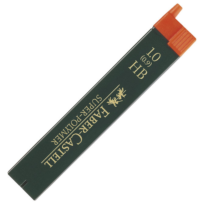 000001319.jpg Mine 0,9mm HB super polymer 1tuba Faber-Castell 9069 - Slika 1