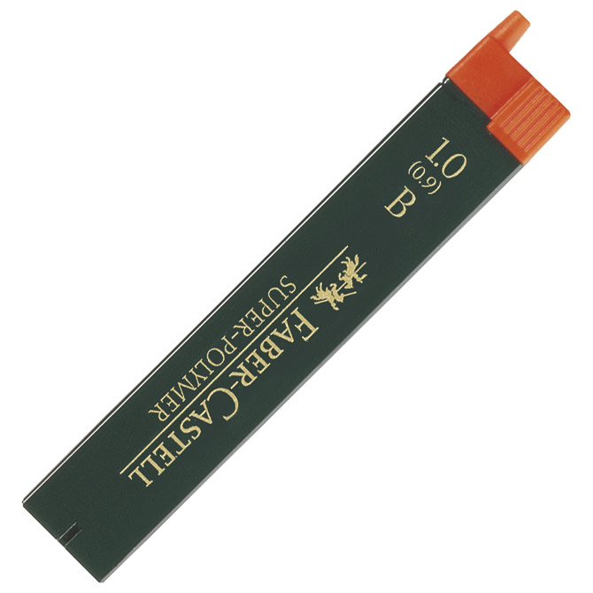 000001430.jpg Mine 0,9mm B super polymer 1tuba Faber-Castell 9069 - Slika 1