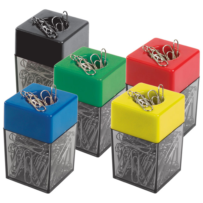 000001821.jpg Kutija za spajalice kvadrat magnetna Fornax F-1001 - Slika 1