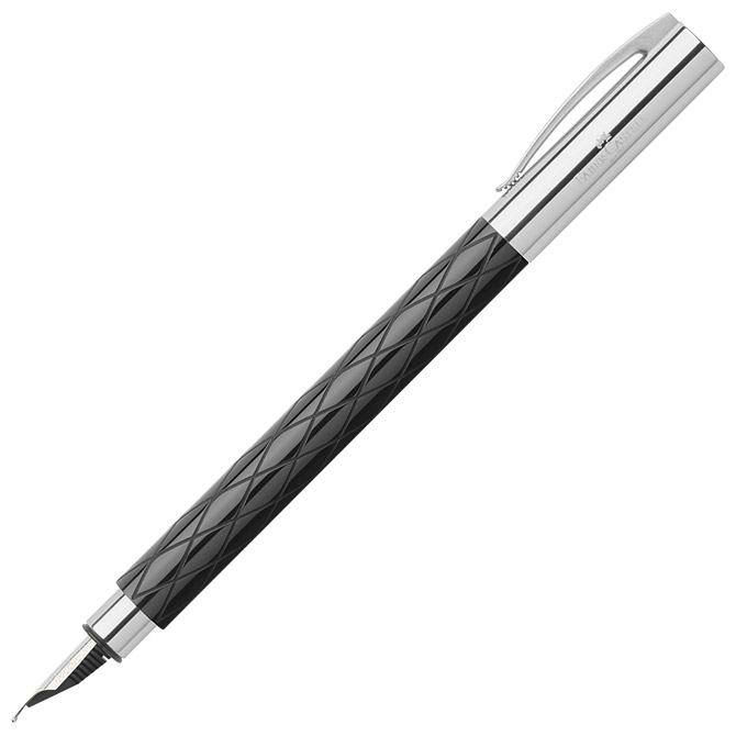 000002207.jpg Nalivpero Ambition Rhombus (F) Faber-Castell 148921 crno - Slika 1