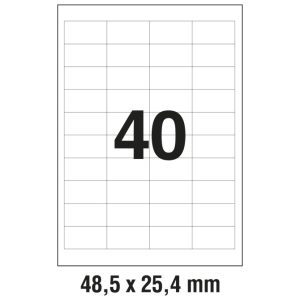 Etikete ILK 48,5x25,4 mm pk100L Zweckform 3657