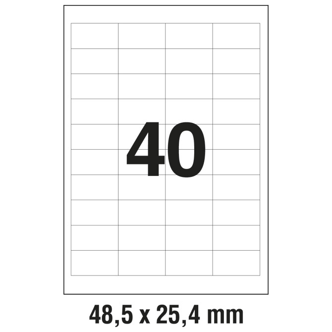 Etikete ILK 48,5x25,4 mm pk100L Zweckform 3657 Etikete ILK 48,5x25,4 mm pk100L Zweckform 3657