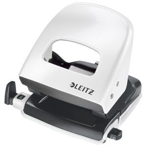 Bušač 2 rupe do 30 listova Wow Leitz 50082001 metalik bijeli blister