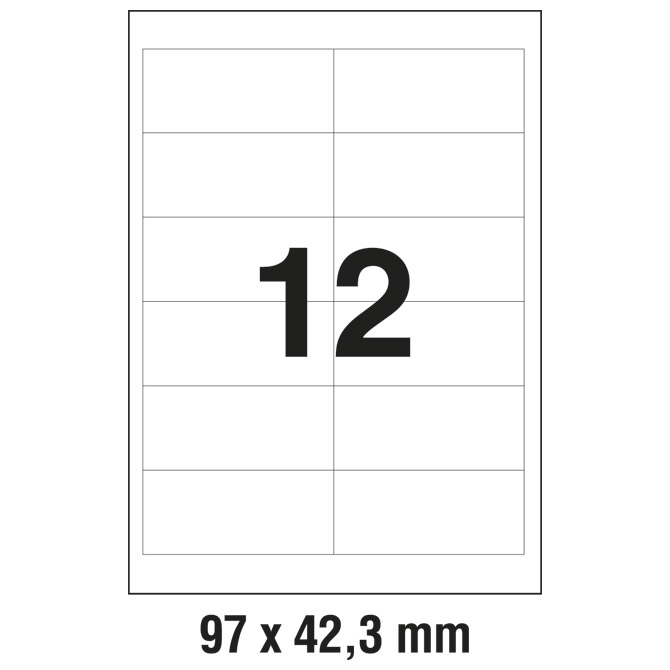 Etikete ILK 97x42,3 mm pk100L Zweckform 3659 Etikete ILK 97x42,3 mm pk100L Zweckform 3659