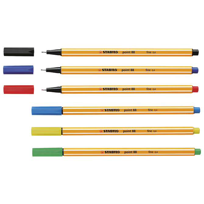 000002926.jpg Flomaster 0,4mm Point 88/46 Stabilo crni - Slika 1