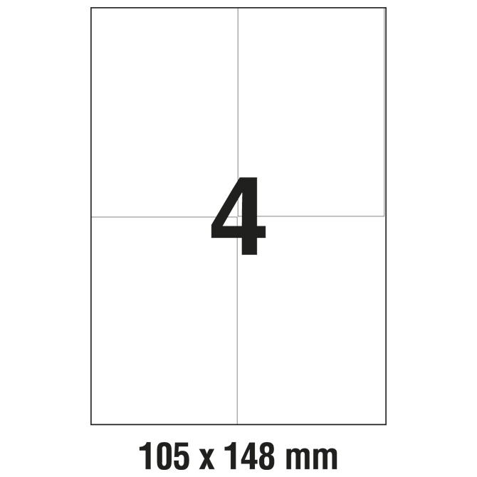 Etikete ILK 105x148 mm pk100L Zweckform 3483 Etikete ILK 105x148 mm pk100L Zweckform 3483