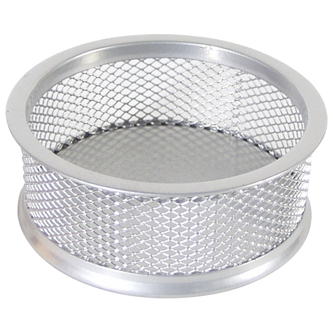 Čaša za spajalice metalna žica fi-9,5xh-3,2cm LD01-199 Fornax srebrna Čaša za spajalice metalna žica fi-9,5xh-3,2cm LD01-199 Fornax srebrna