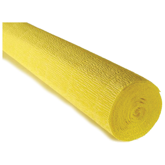000004498.jpg Papir krep 180g 50x250cm Cartotecnica Rossi 575 jarko žuti - Slika 1