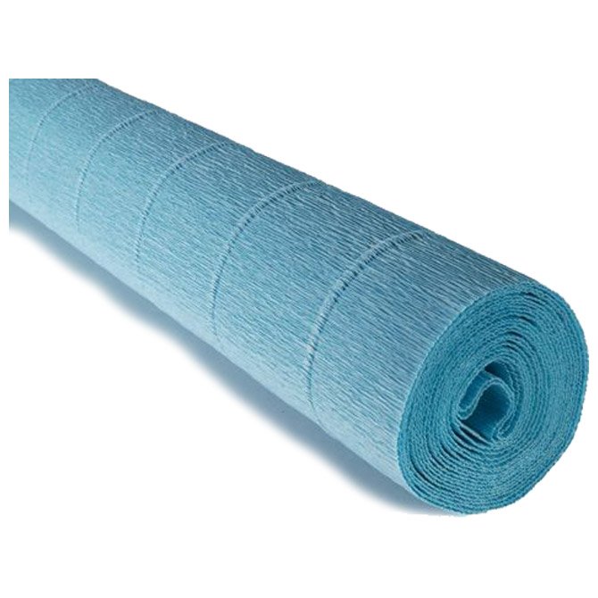 000004500.jpg Papir krep 180g 50x250cm Cartotecnica Rossi 556 svijetlo plavi - Slika 1