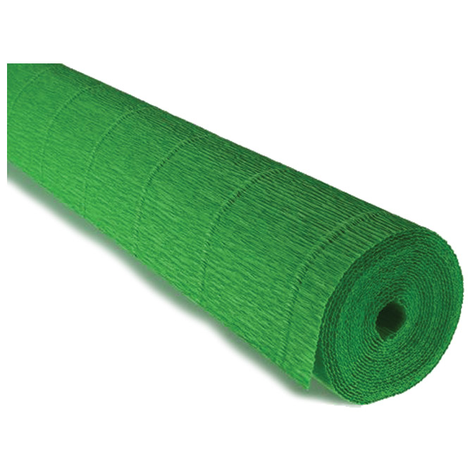 000005458.jpg Papir krep 180g 50x250cm Cartotecnica Rossi 563 jarko zeleni - Slika 1