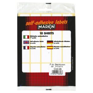 Etikete slep 34x14mm pk10L Markin 10026 blister
