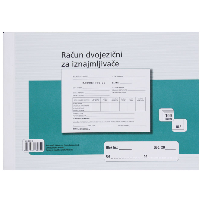 000005664.jpg Obrazac L-RDVJ A5/NCR- račun dvojezični za iznajmljivače Fokus - Slika 1
