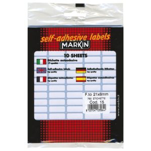 Etikete slep 21x8mm pk10L Markin 10015 blister