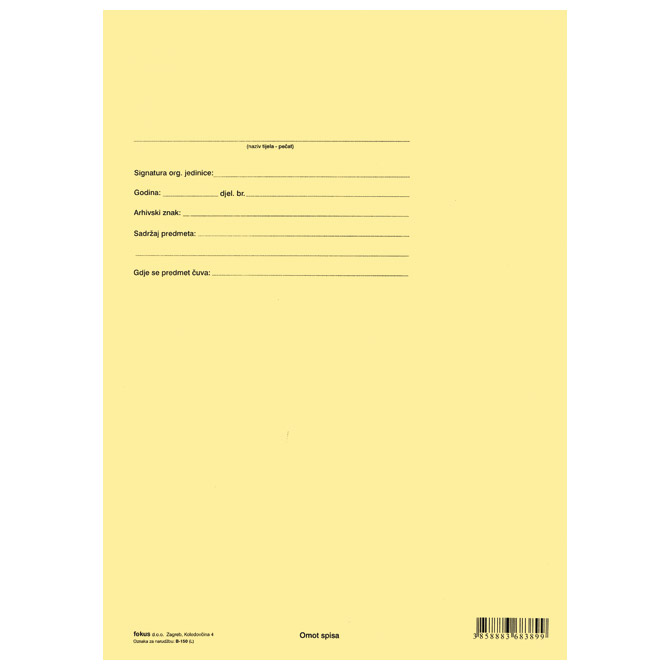 000006508.jpg Obrazac B-150 omot spisa 120g šamoa Fokus - Slika 1