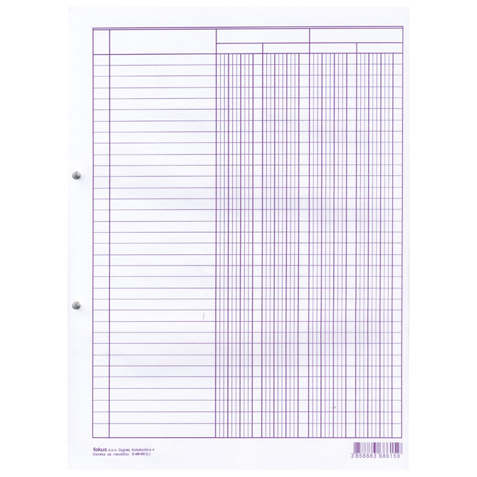 000006531.jpg Obrazac 2-DK-50 raster 4 kolone Fokus - Slika 1