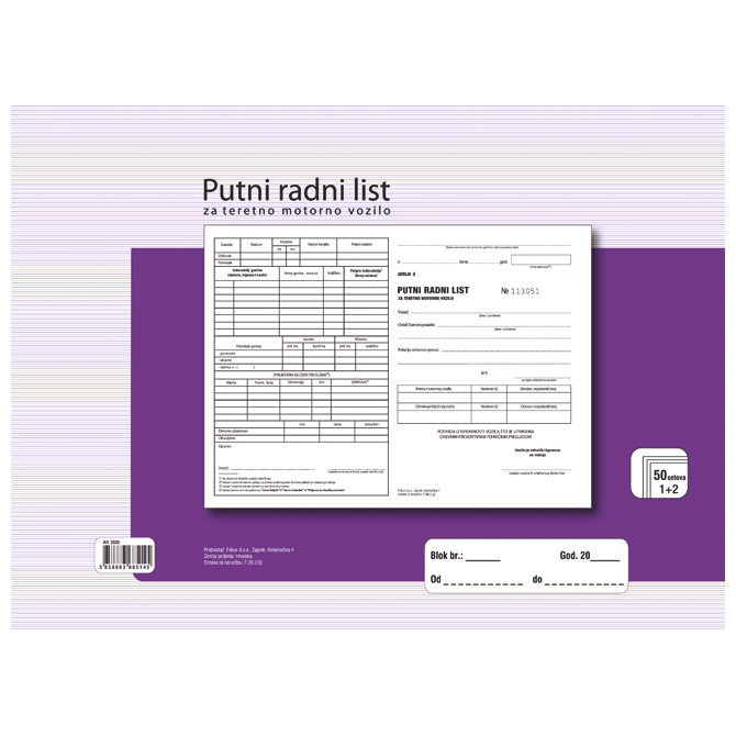 000006626.jpg Obrazac F-26 putni radni list za teretno motorno vozilo Fokus - Slika 1