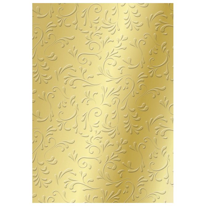 000007410.jpg Papir ukrasni s uzorkom A4 220g pk20 Roma Heyda 20-47726 18 zlatni - Slika 1