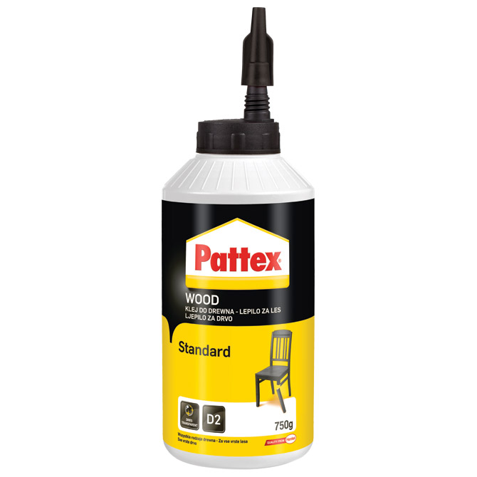 Ljepilo za drvo 750g Pattex Wood standard Henkel 1438656 Ljepilo za drvo 750g Pattex Wood standard Henkel 1438656