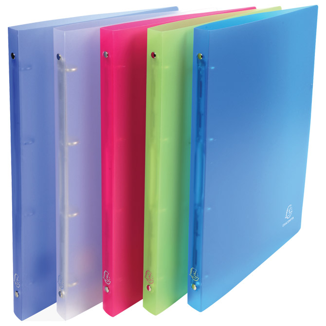 000008101.jpg Mapa uložna 4ringa-fi15mm A4 pp Chromaline Exacompta 51169E sortirano prozirna - Slika 1