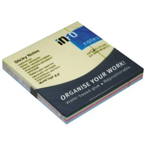 Blok samoljepljiv 75x75mm 100L(4bojex25l) Global Notes 5654-98-pk1-b pastel sortirano