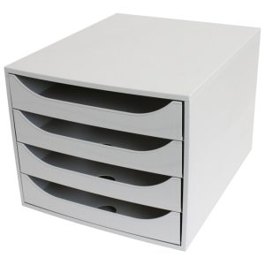 Kutija s 4 ladice Ecobox Exacompta 228606D siva